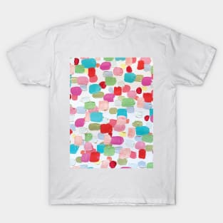 I Love To Paint Aesthetic Bright Paint Brush Strokes T-Shirt